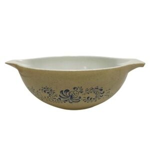 Pyrex Homestead Cinderella Bowl #444 - Tan & Blue